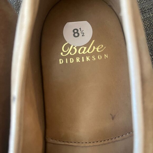 Rare Vintage BABE DIDRIKSON Suede Embroidered Loafer Size 8.5 - Picture 2 of 8